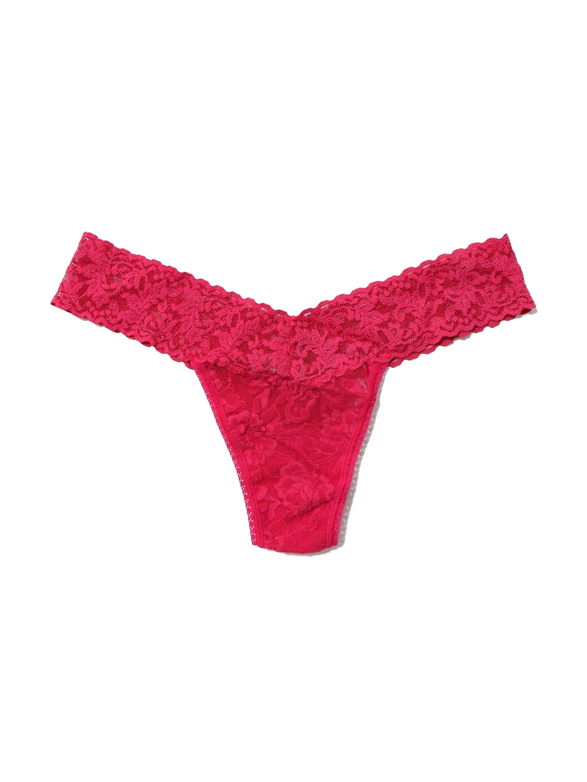 Signature Lace Low Rise Thong Evening Pour Red Sale sold by Hanky Panky product image thumbnail 3