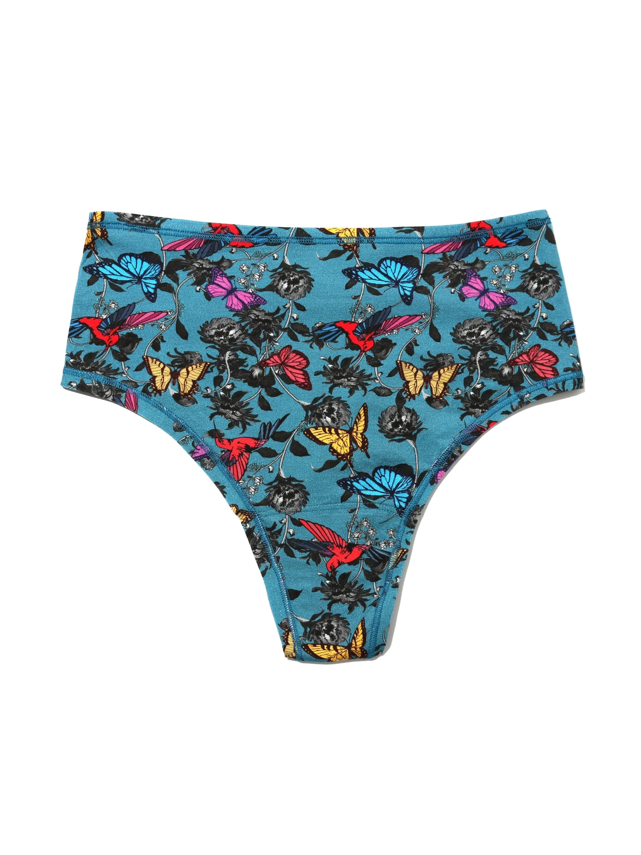 Printed PlayStretch™ High Rise Thong Wonderland sold by Hanky Panky