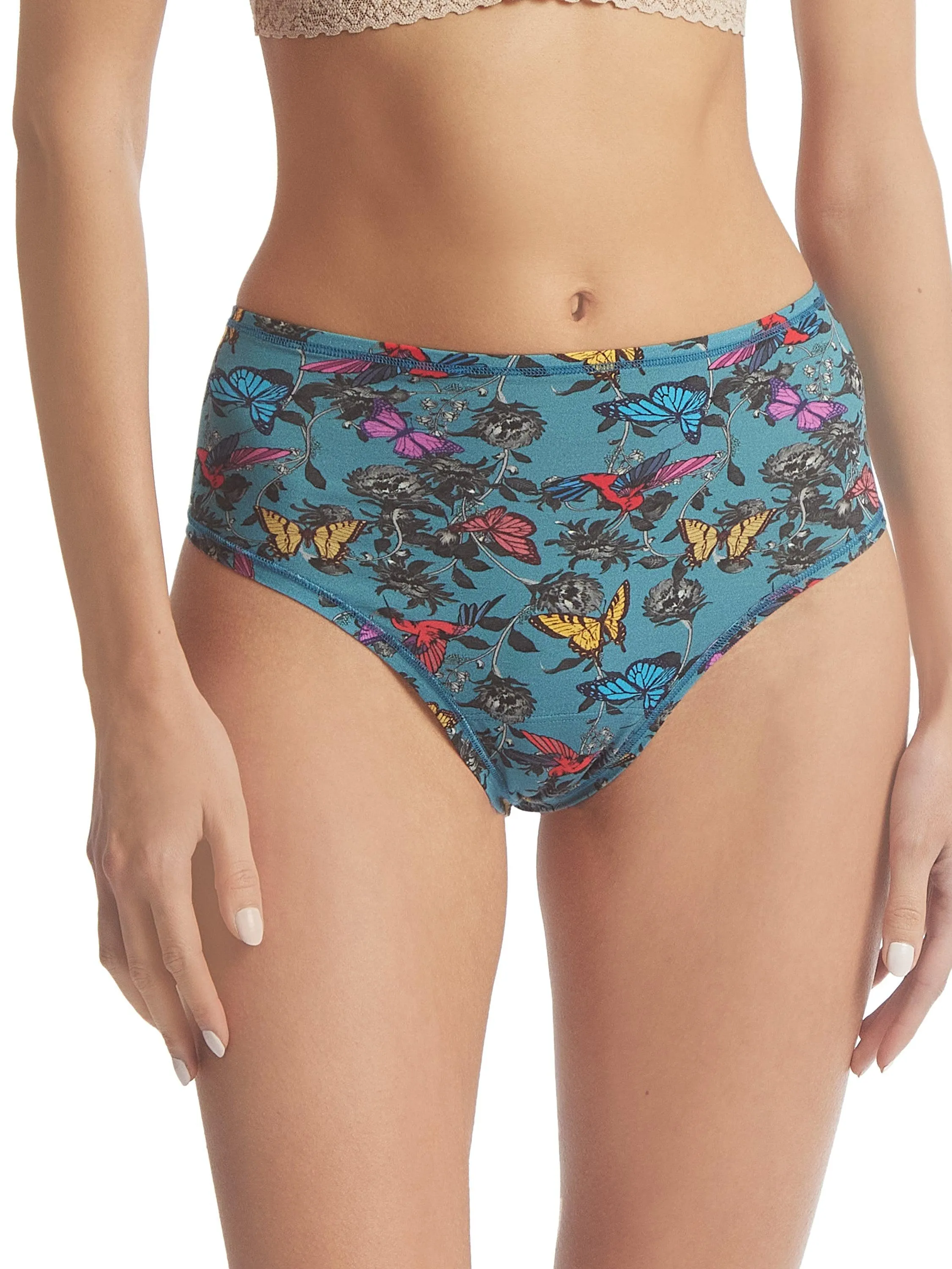 Printed PlayStretch™ High Rise Thong Wonderland sold by Hanky Panky product image thumbnail 3