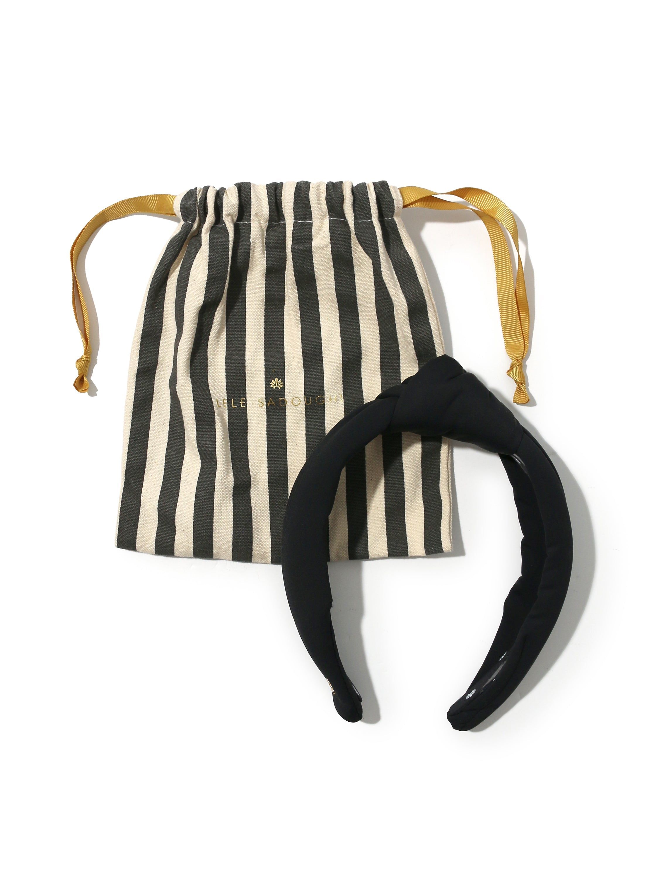 Lele Sedoughi Neoprene Knotted Headband sold by Hanky Panky