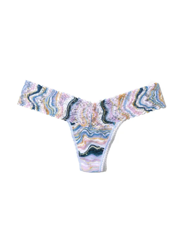 Printed Signature Lace Low Rise Thong Manifest It Sale sold by Hanky Panky