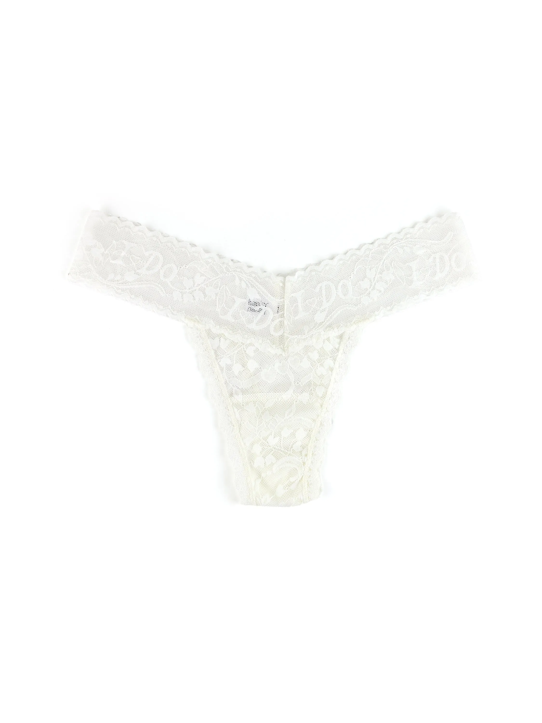 I Do Shimmer Low Rise Thong Light Ivory sold by Hanky Panky product image thumbnail 2