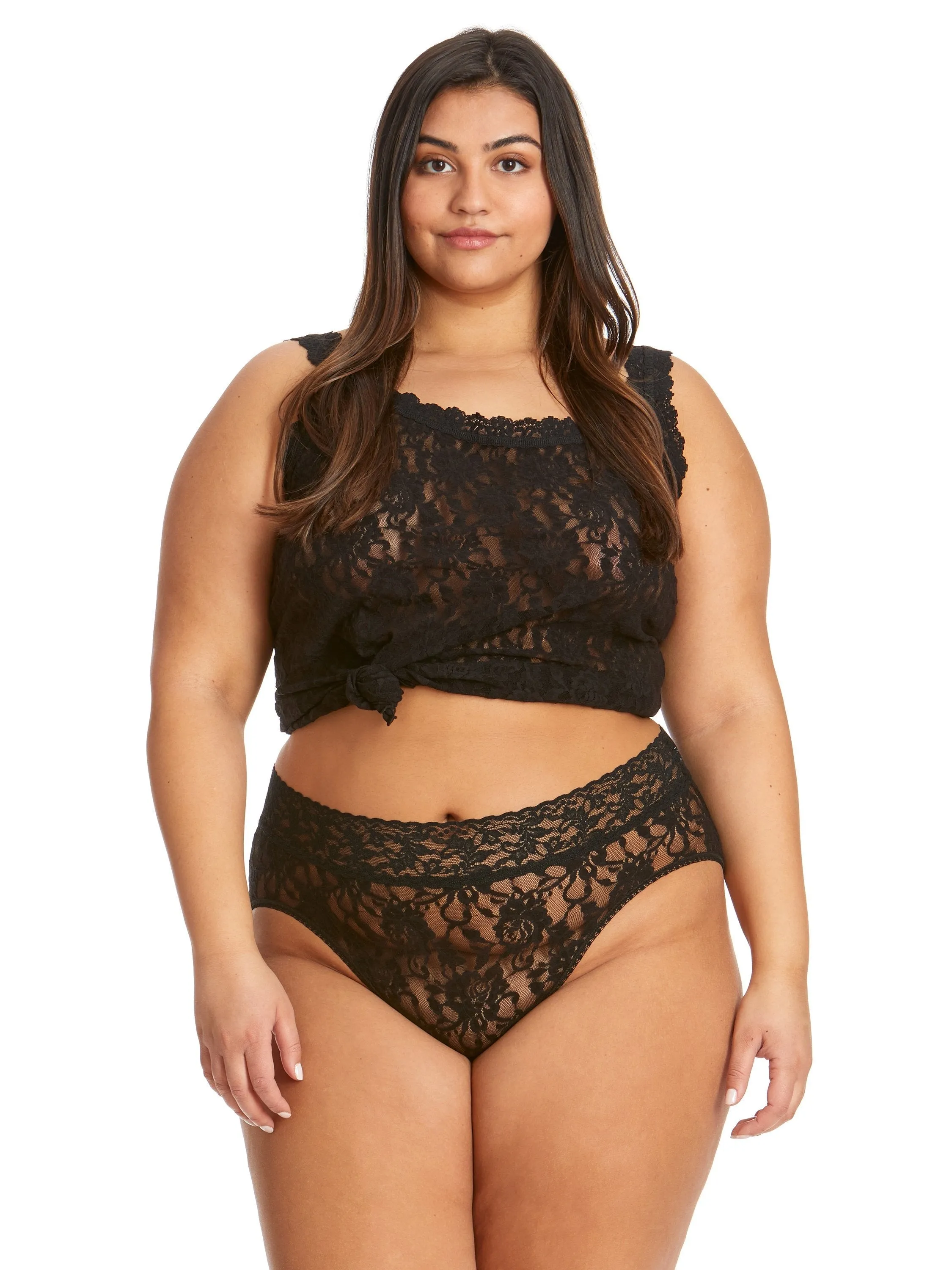 Plus Size Signature Lace® French Brief Black Black Friday Sale sold by Hanky Panky product image thumbnail 3