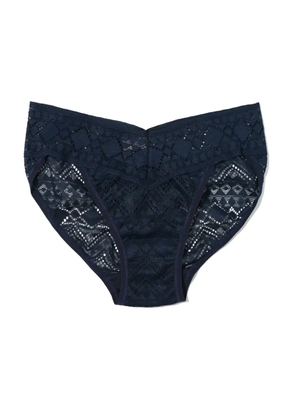 Gem Lace V-Kini Hummingbird Blue Sale sold by Hanky Panky