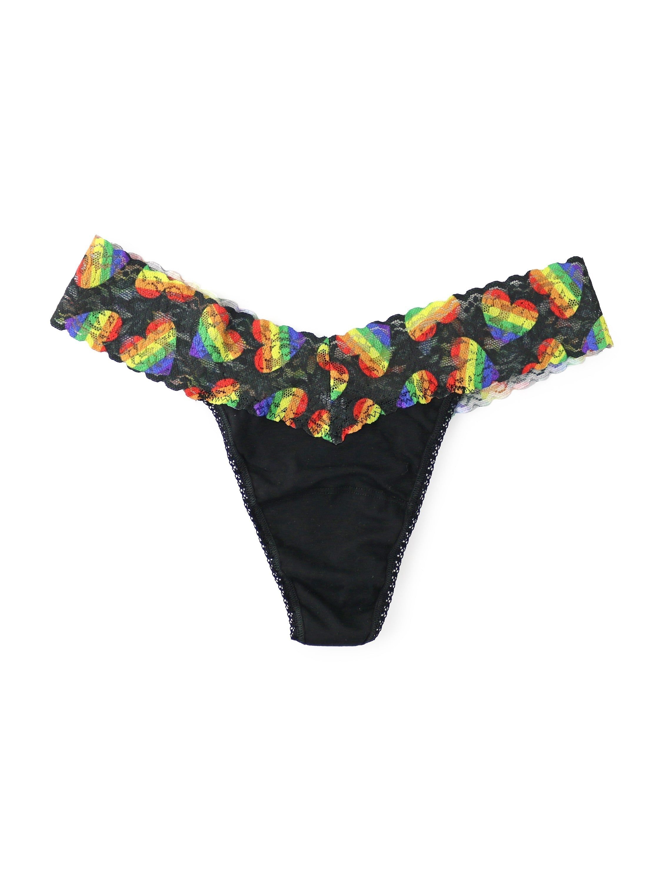 Supima® Cotton Low Rise Thong with Contrast Trim sold by Hanky Panky product image thumbnail 4