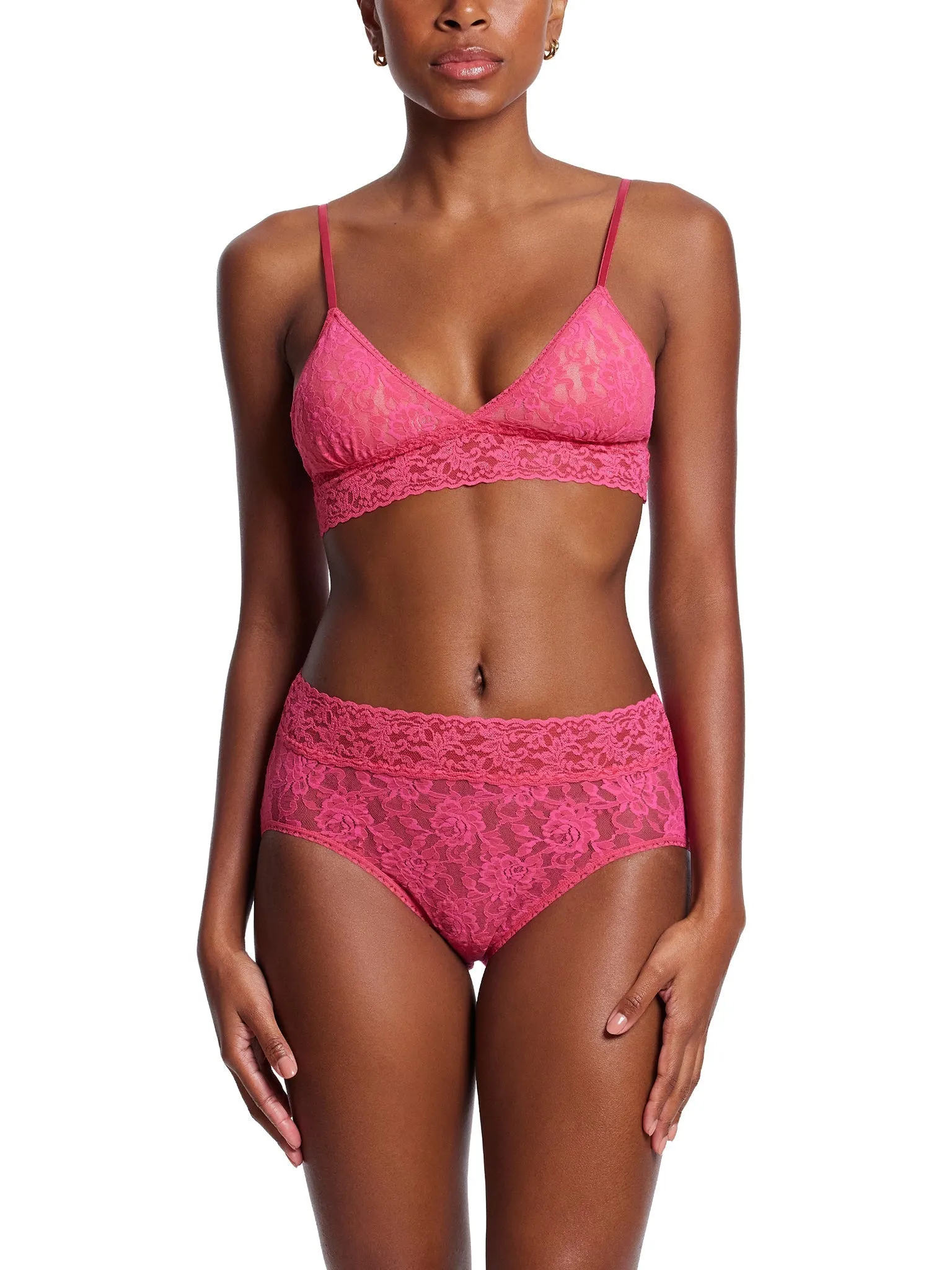 Signature Lace French Brief Morning Glory Pink Sale sold by Hanky Panky product image thumbnail 4