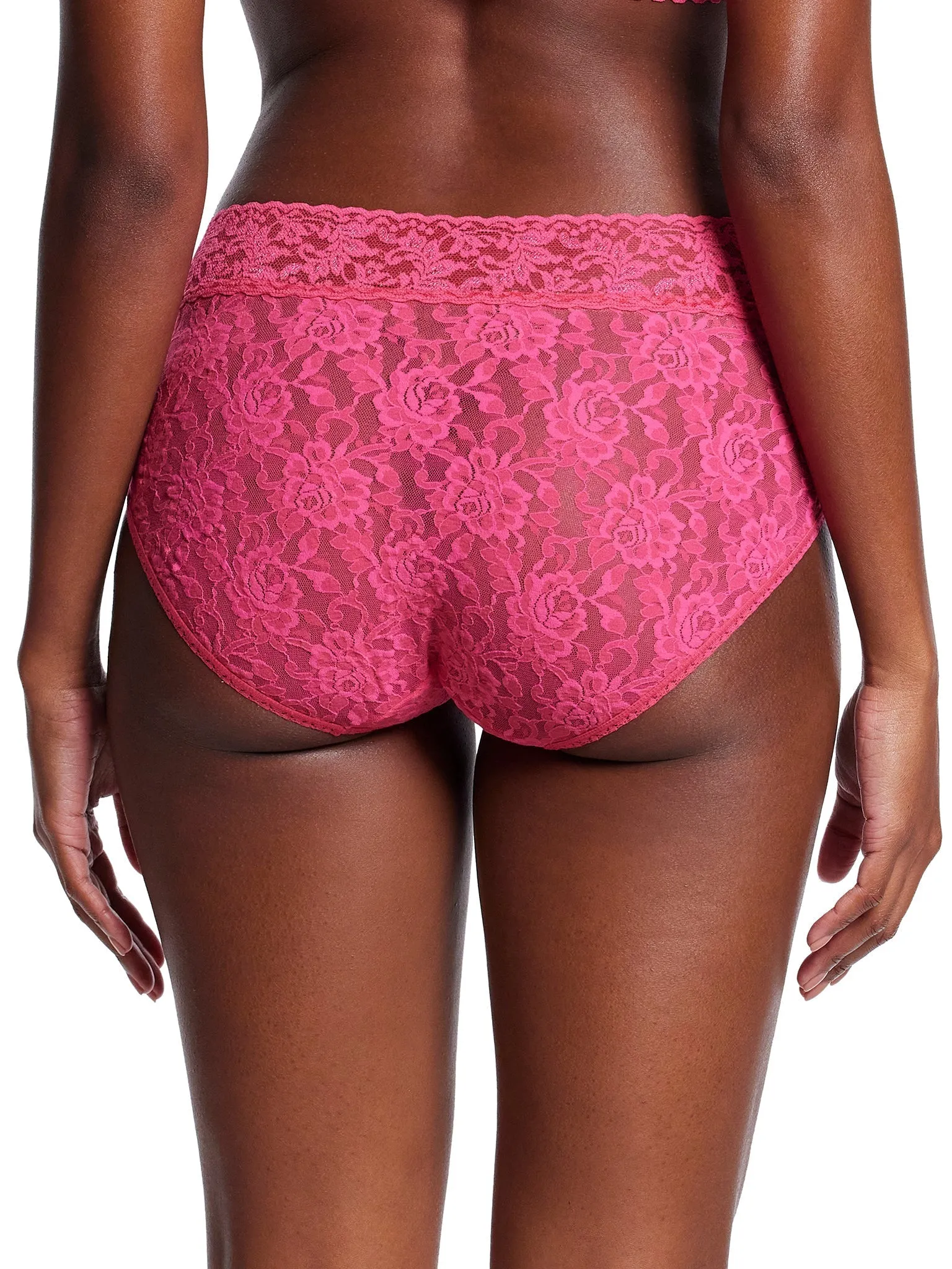 Signature Lace French Brief Morning Glory Pink Sale sold by Hanky Panky product image thumbnail 3