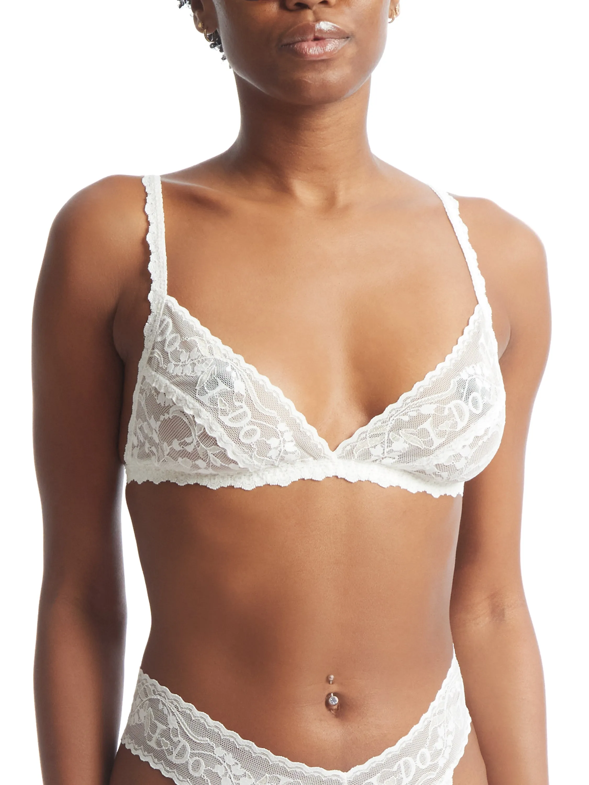 I Do Shimmer Bralette Light Ivory sold by Hanky Panky