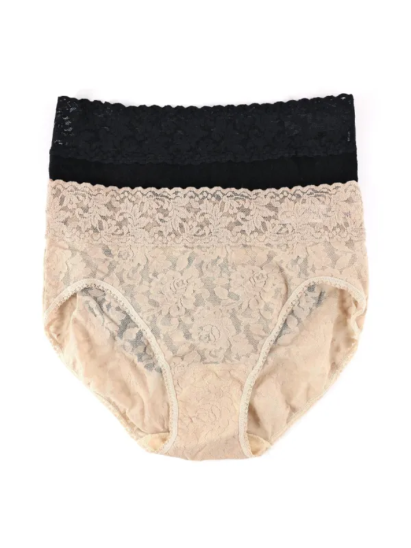 2 Pack Signature Lace French Brief Sale sold by Hanky Panky