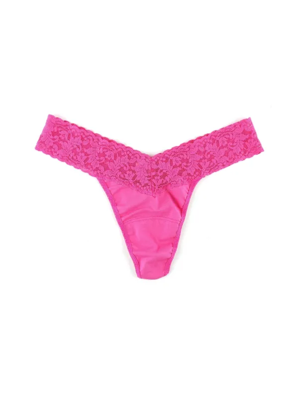 Supima® Cotton Low Rise Thong Wild Pink Sale sold by Hanky Panky