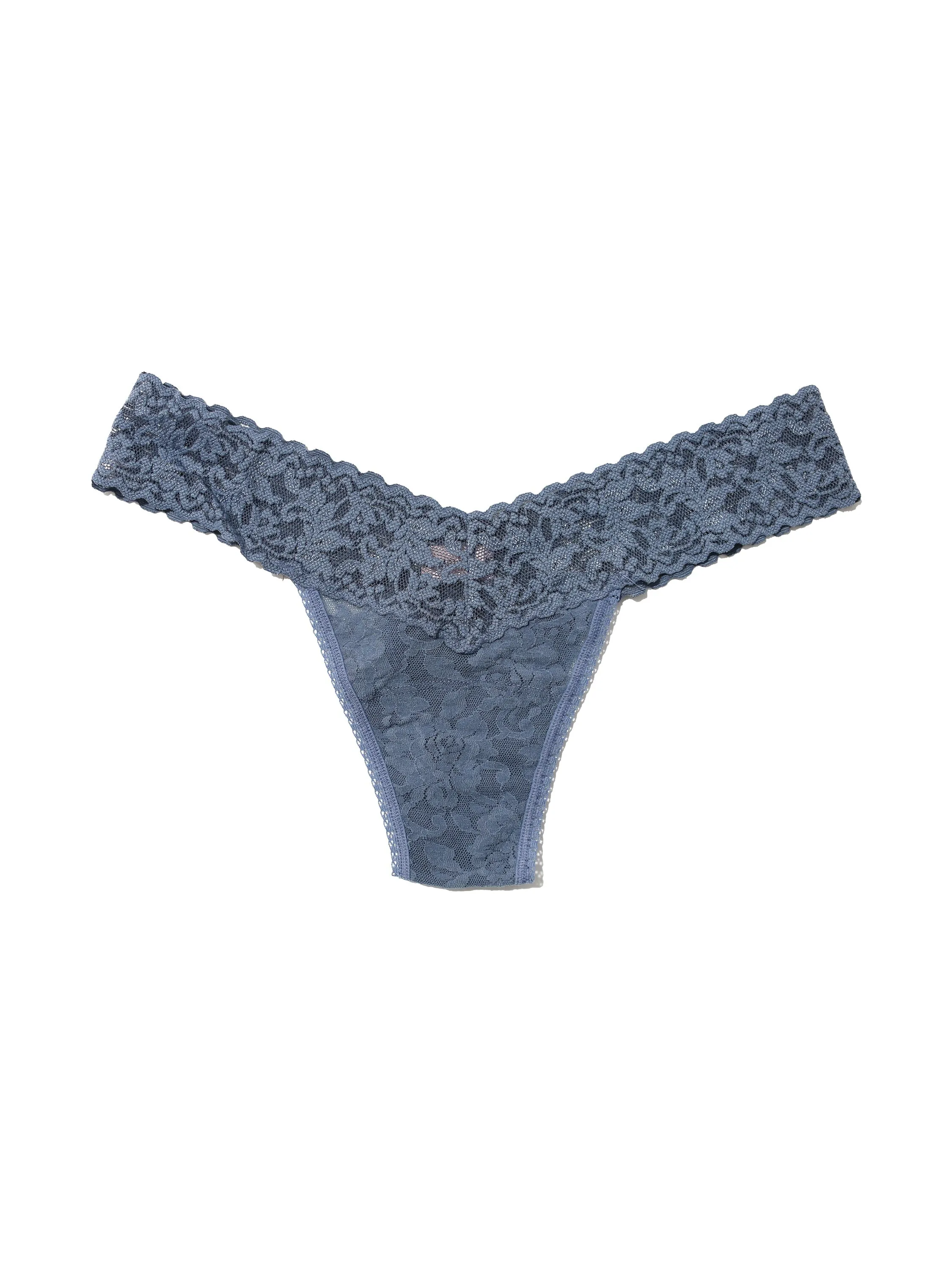 Signature Lace Low Rise Thong Tour Guide Blue Sale sold by Hanky Panky product image thumbnail 2