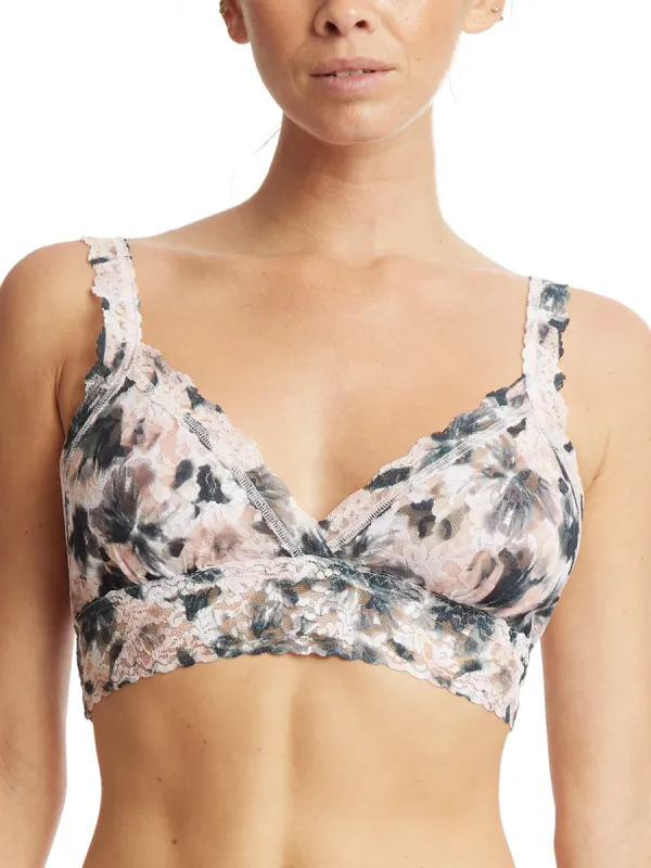 Printed Signature Lace Crossover Bralette Still Life Sale sold by Hanky Panky