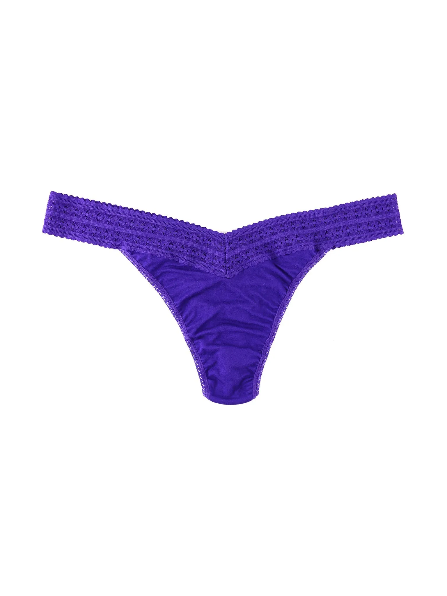 Plus Size DreamEase™ Thong Electric Purple Sale sold by Hanky Panky