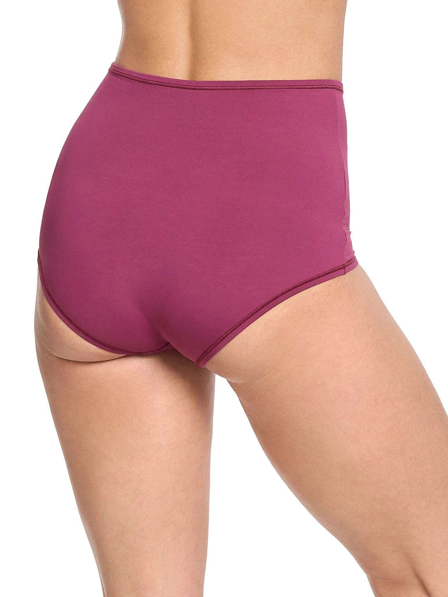YourFit™ High Rise Boyshort Mulled Wine Red sold by Hanky Panky product image thumbnail 2