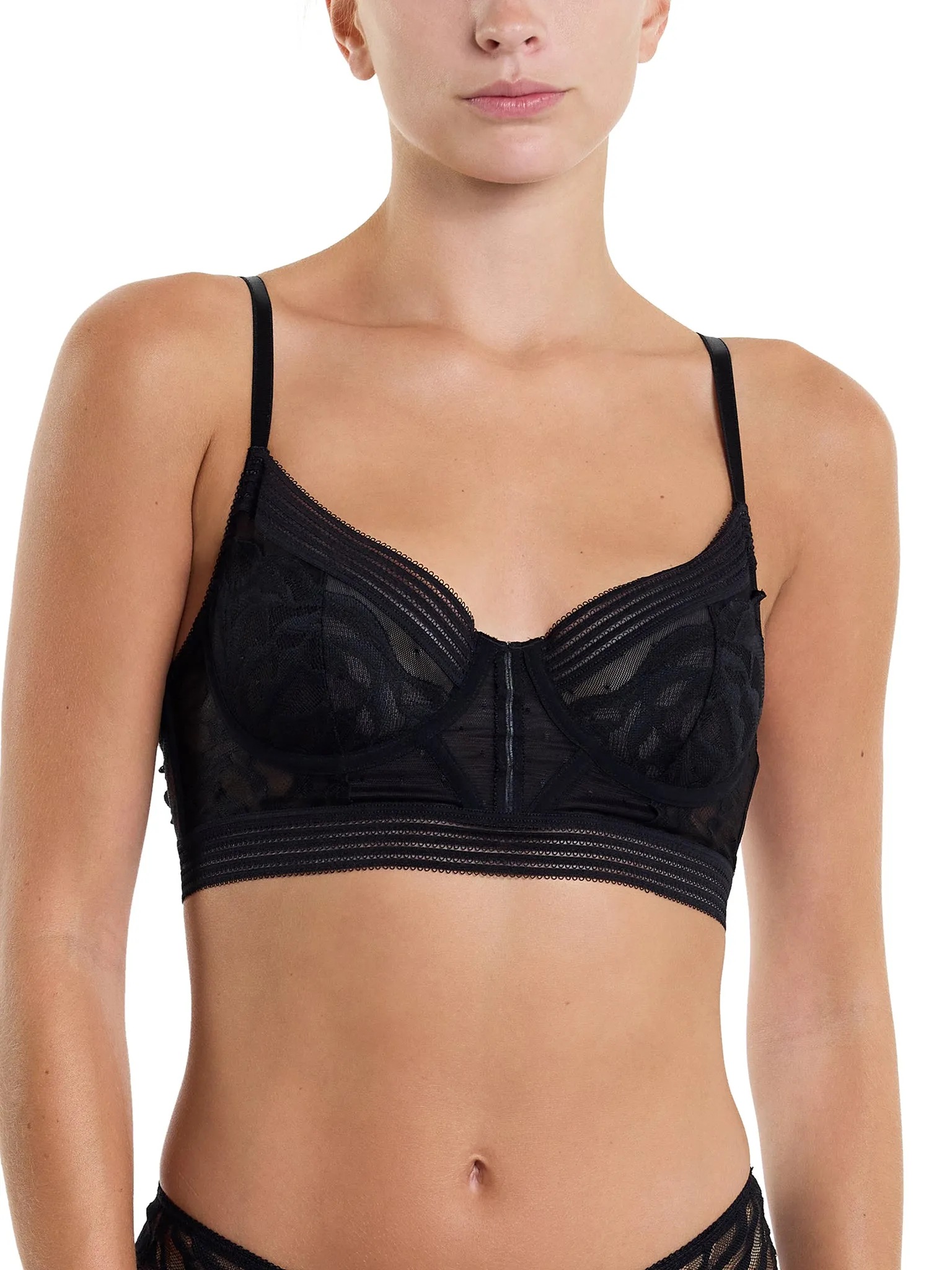 &oh™ Glamorous Grunge Longline Underwire Bra Black Sale sold by Hanky Panky