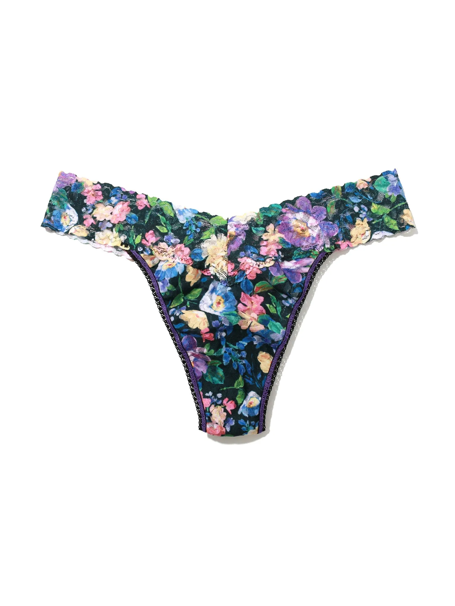 Printed Signature Lace Original Rise Thong Dream Garden Sale sold by Hanky Panky product image thumbnail 3
