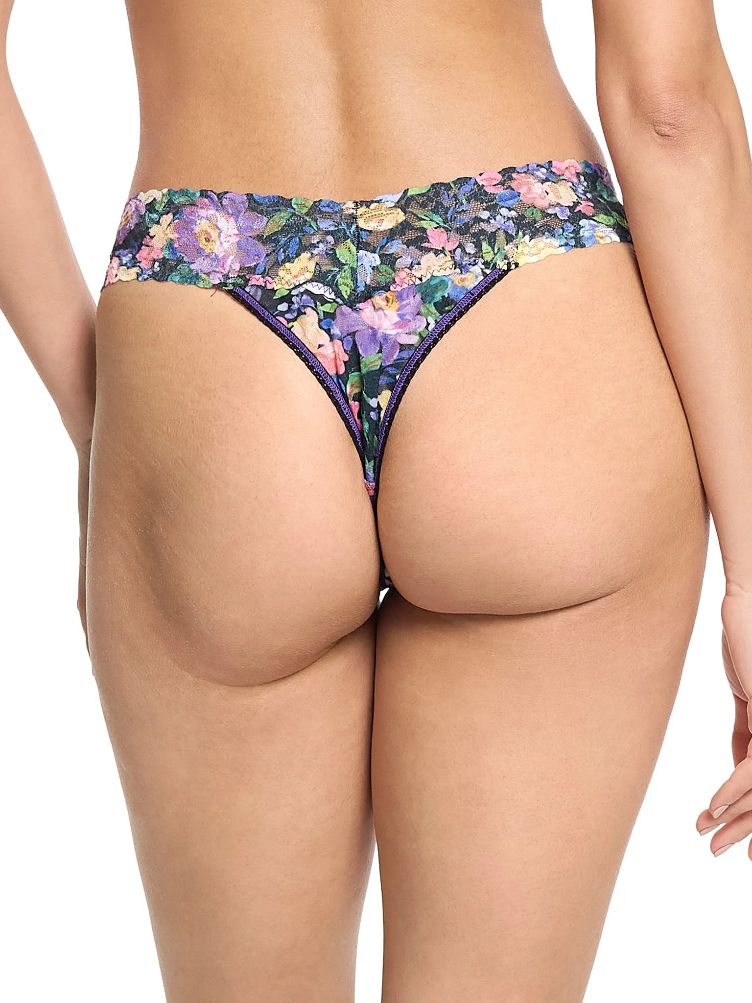 Printed Signature Lace Original Rise Thong Dream Garden Sale sold by Hanky Panky product image thumbnail 2