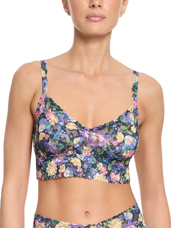 Printed V-Neck Retro Lace Bralette Dream Garden Sale sold by Hanky Panky