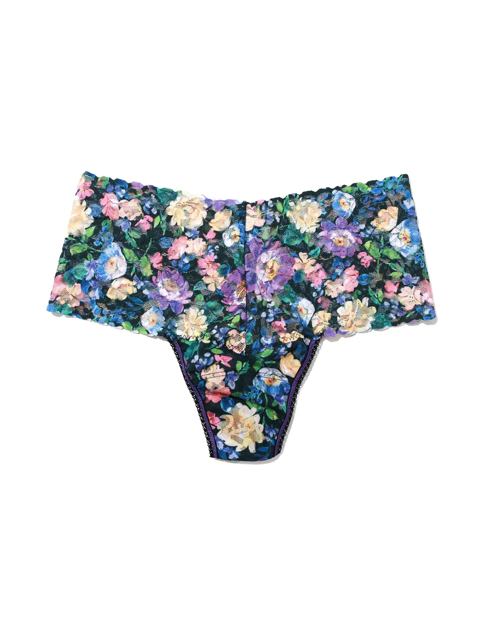 Printed Retro Lace Thong Dream Garden Sale sold by Hanky Panky product image thumbnail 3