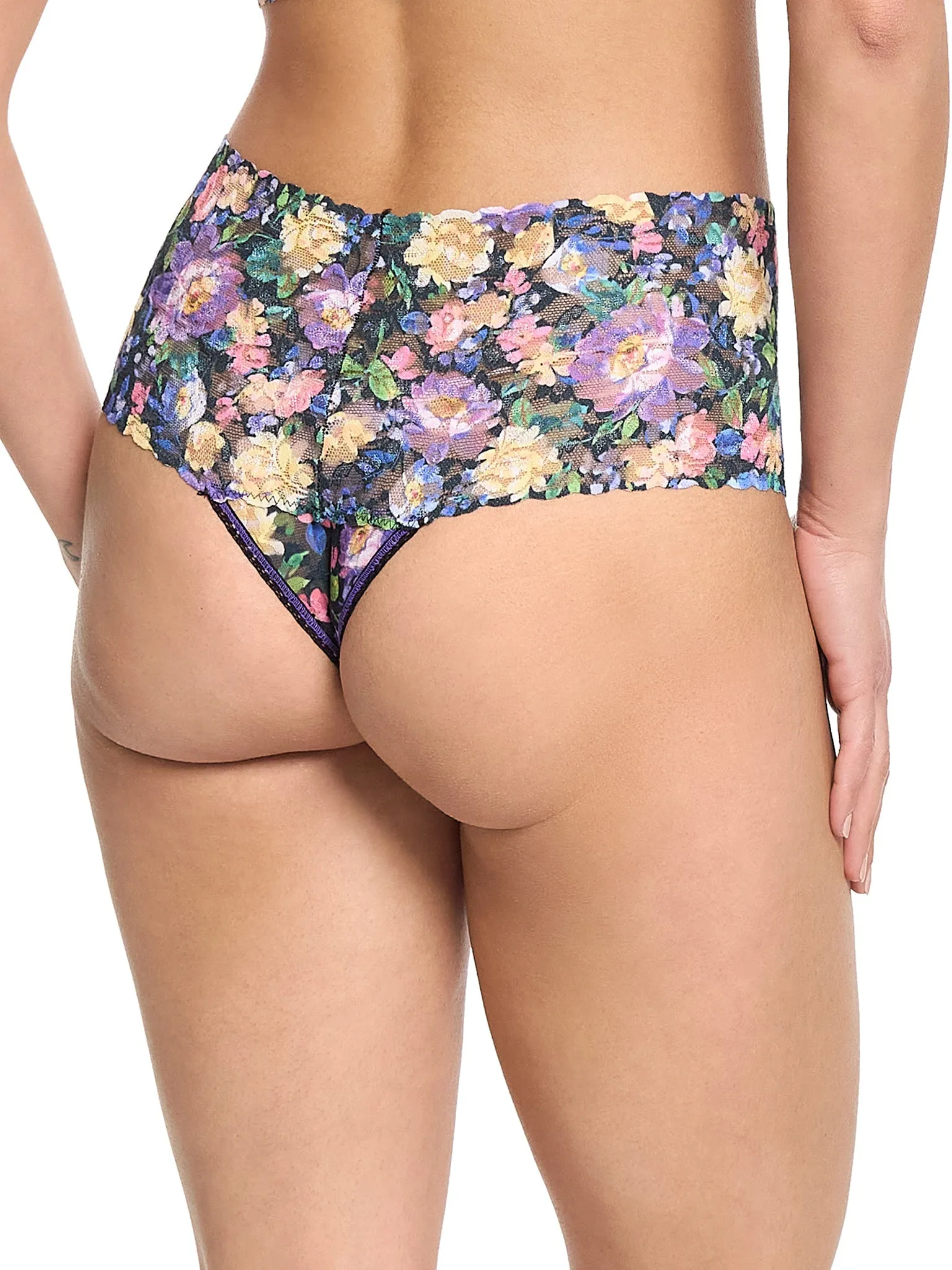 Printed Retro Lace Thong Dream Garden Sale sold by Hanky Panky product image thumbnail 2