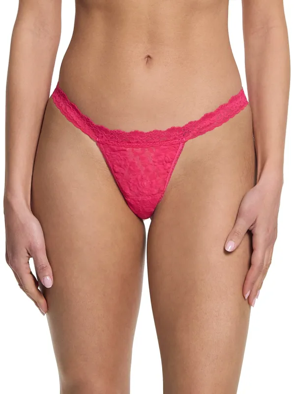 Signature Lace G-String Sweet Tart Pink sold by Hanky Panky