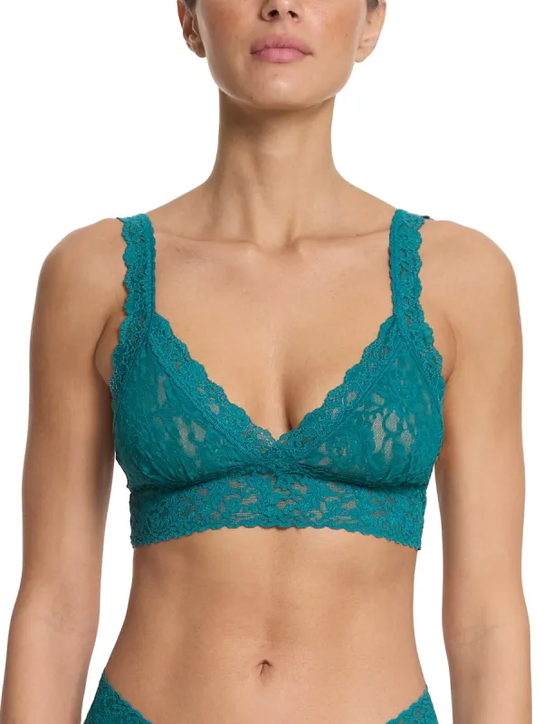 Signature Lace Crossover Bralette Northern Lights Green Sale sold by Hanky Panky