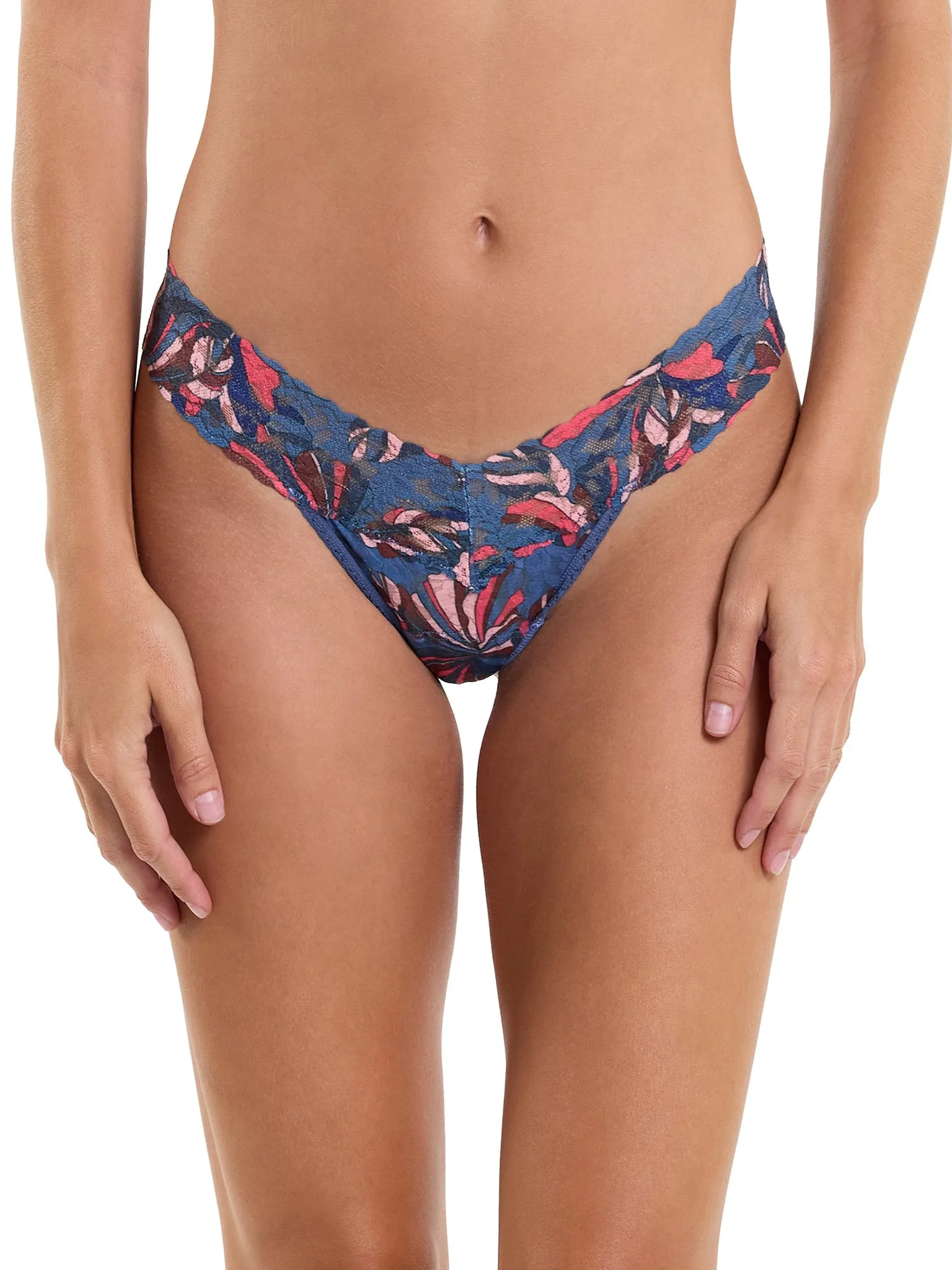 Signature Lace Low Rise Thong And Saxx Super Soft Vibe Boxer Brief Flower Pop sold by Hanky Panky product image thumbnail 5