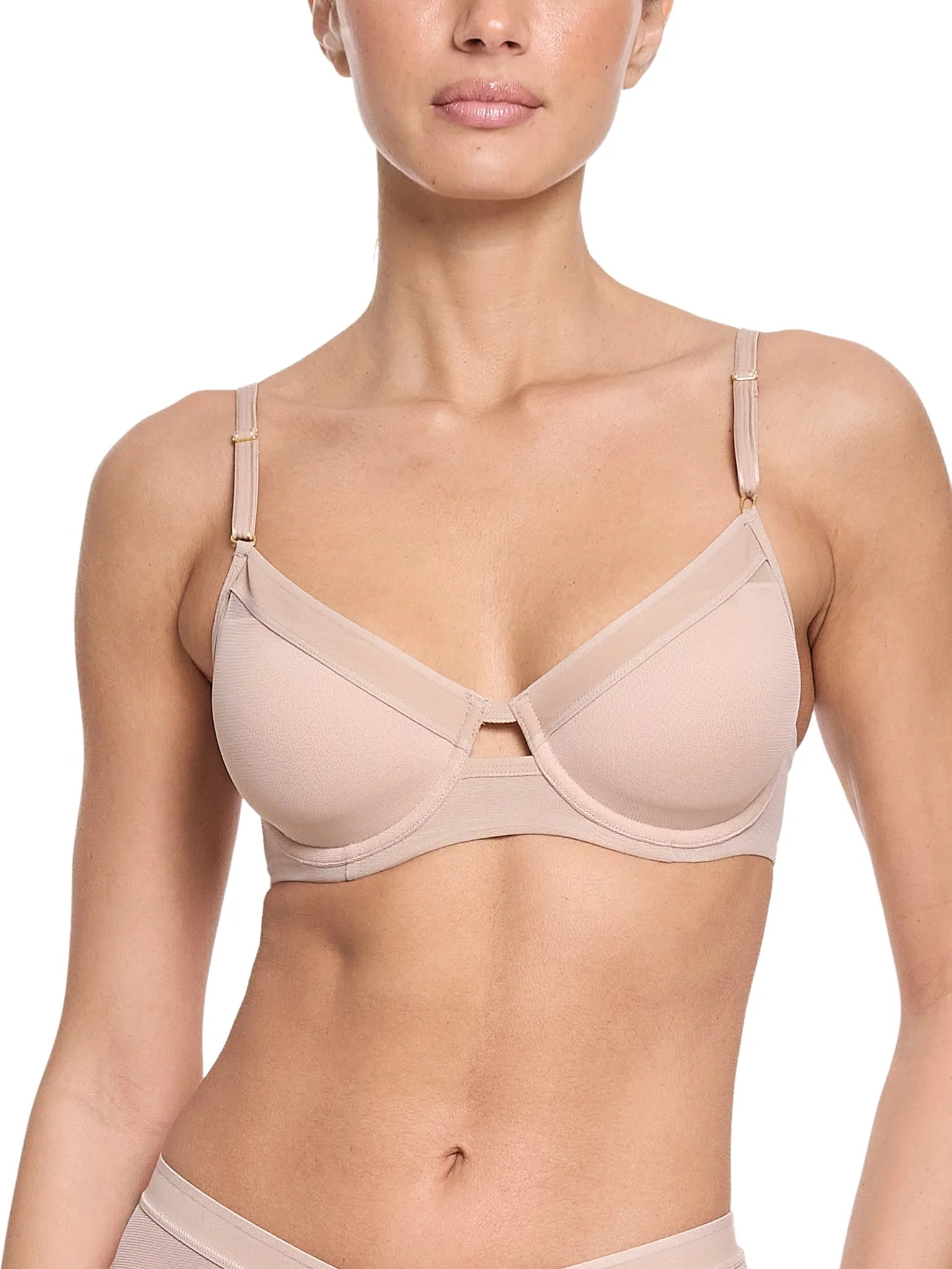 Lined Mesh Plunge Bra Chai Sale sold by Hanky Panky