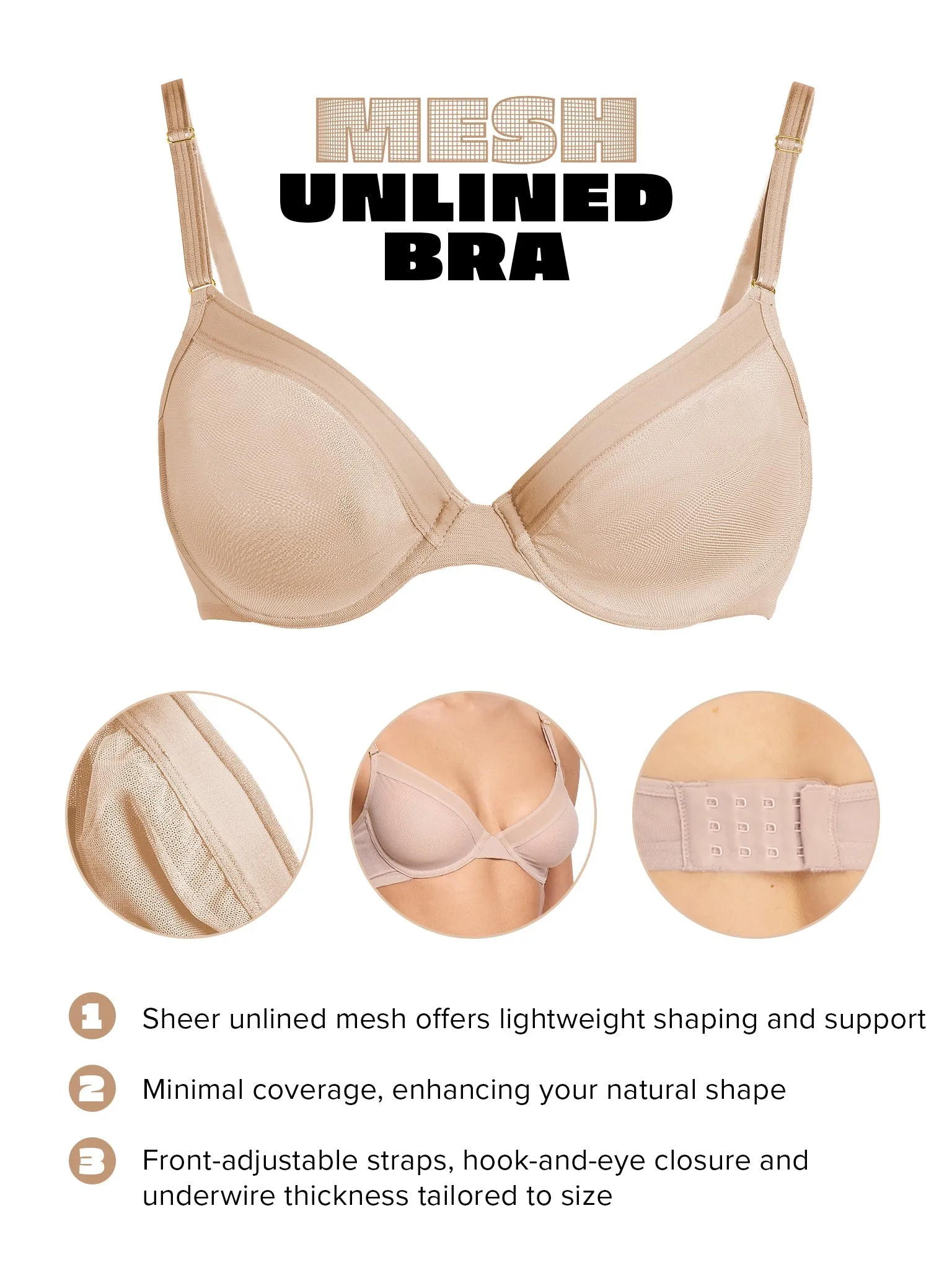 Unlined Mesh Underwire Bra Chai Sale sold by Hanky Panky product image thumbnail 5