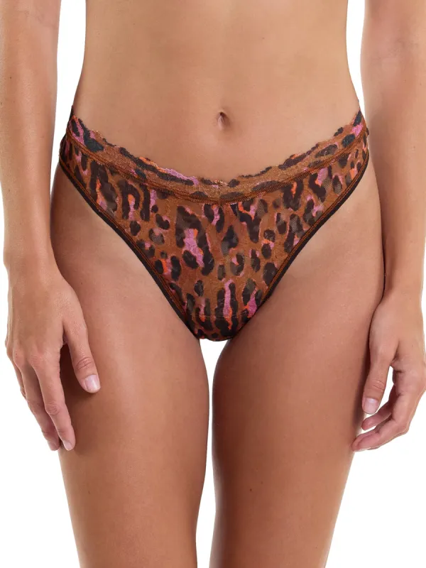 Signature Lace® V-Front High Cut Thong Throwback Sale sold by Hanky Panky