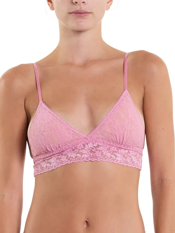 Signature Lace® Padded Triangle Bralette Tea Cake Pink Sale sold by Hanky Panky