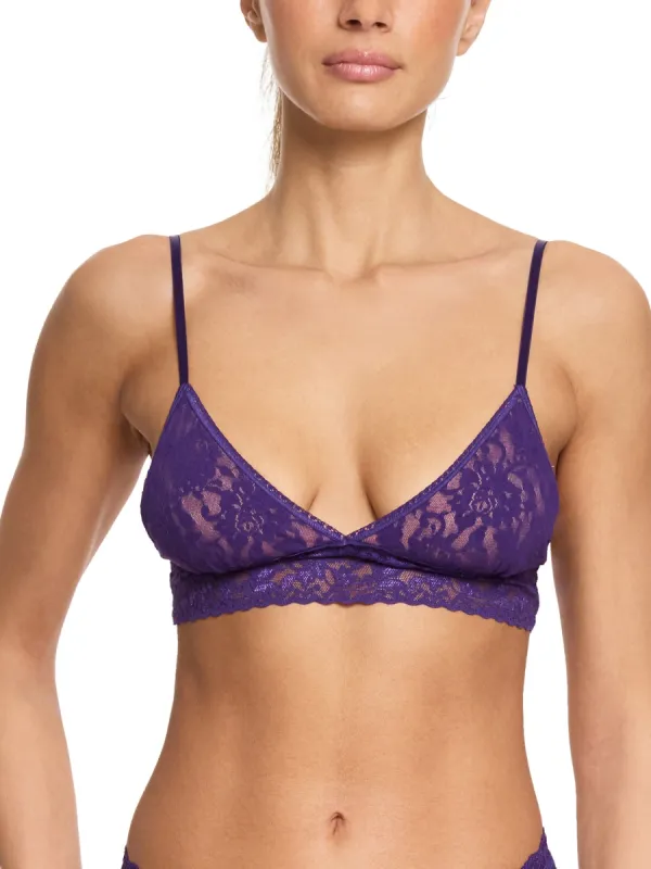 Signature Lace® Padded Triangle Bralette Snow Day Purple Sale sold by Hanky Panky