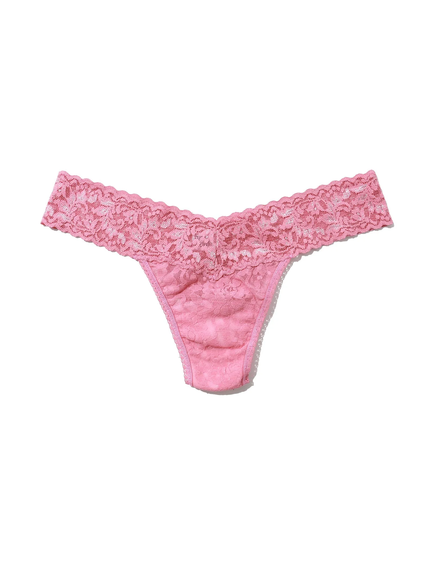 Signature Lace® Low Rise Thong Tea Cake Pink sold by Hanky Panky product image thumbnail 4