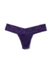 Signature Lace® Low Rise Thong Snow Day Purple Sale sold by Hanky Panky