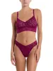 Signature Lace® Original Rise Thong Sugar Plum Red sold by Hanky Panky