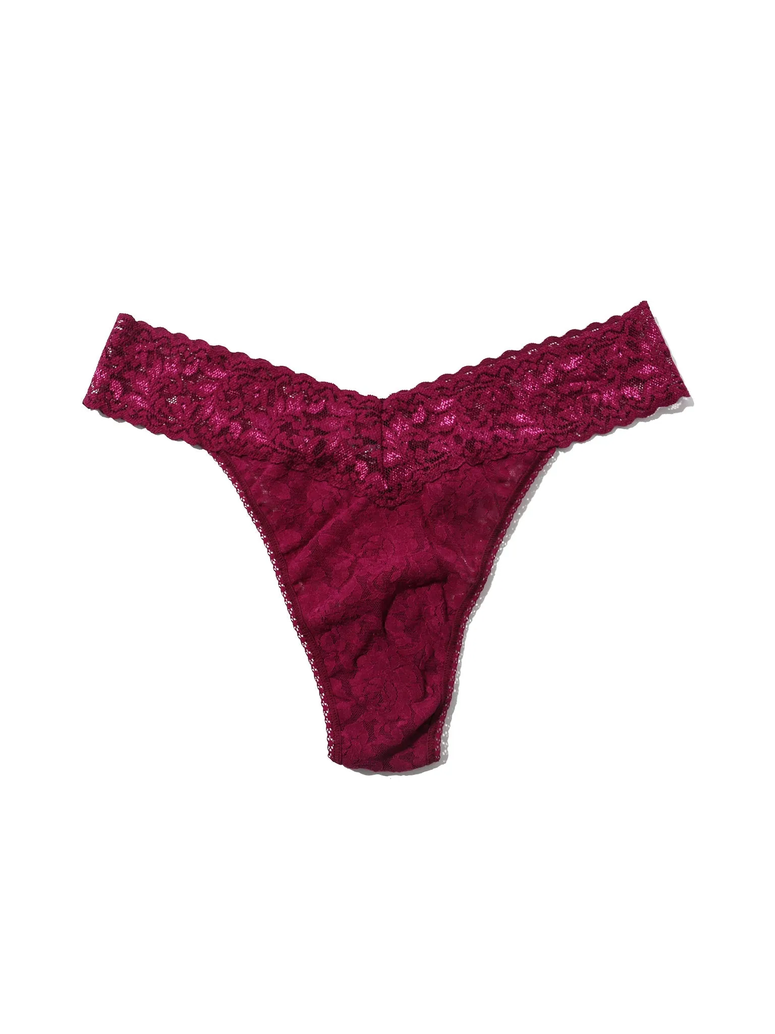 Signature Lace® Original Rise Thong Sugar Plum Red sold by Hanky Panky product image thumbnail 3