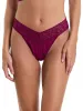Signature Lace® Original Rise Thong Sugar Plum Red sold by Hanky Panky