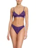 Signature Lace Original Rise Thong Snow Day Purple sold by Hanky Panky