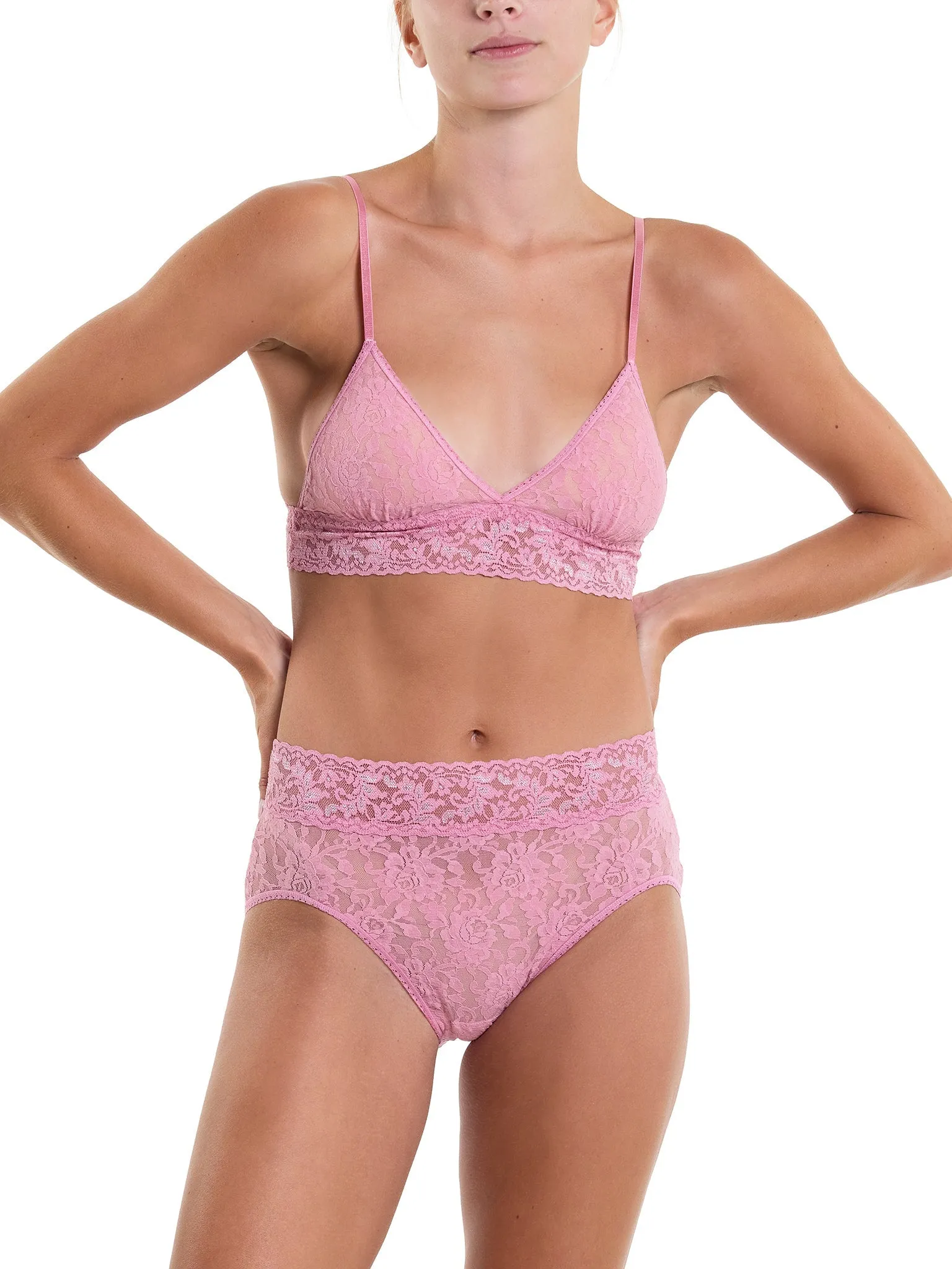 Signature Lace® French Brief Tea Cake Pink Sale sold by Hanky Panky product image thumbnail 3