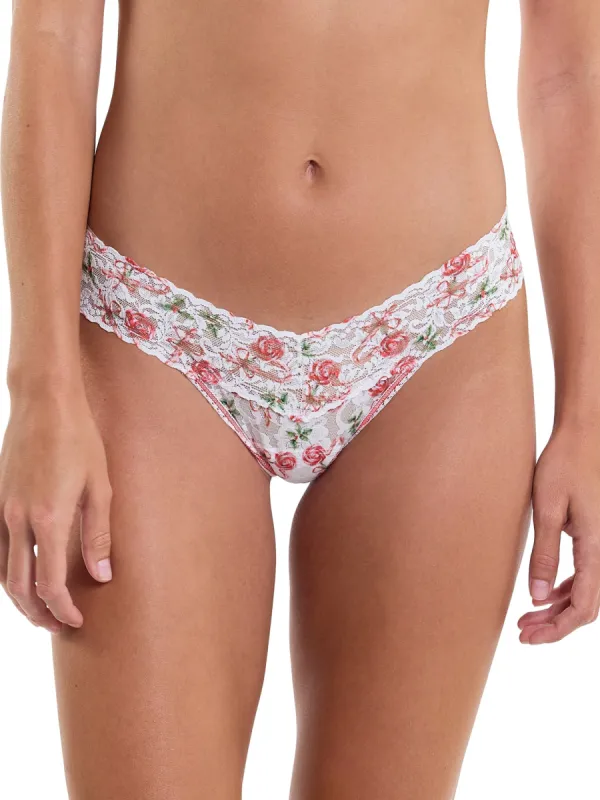 Printed Signature Lace Low Rise Thong Something Sweet Sale sold by Hanky Panky