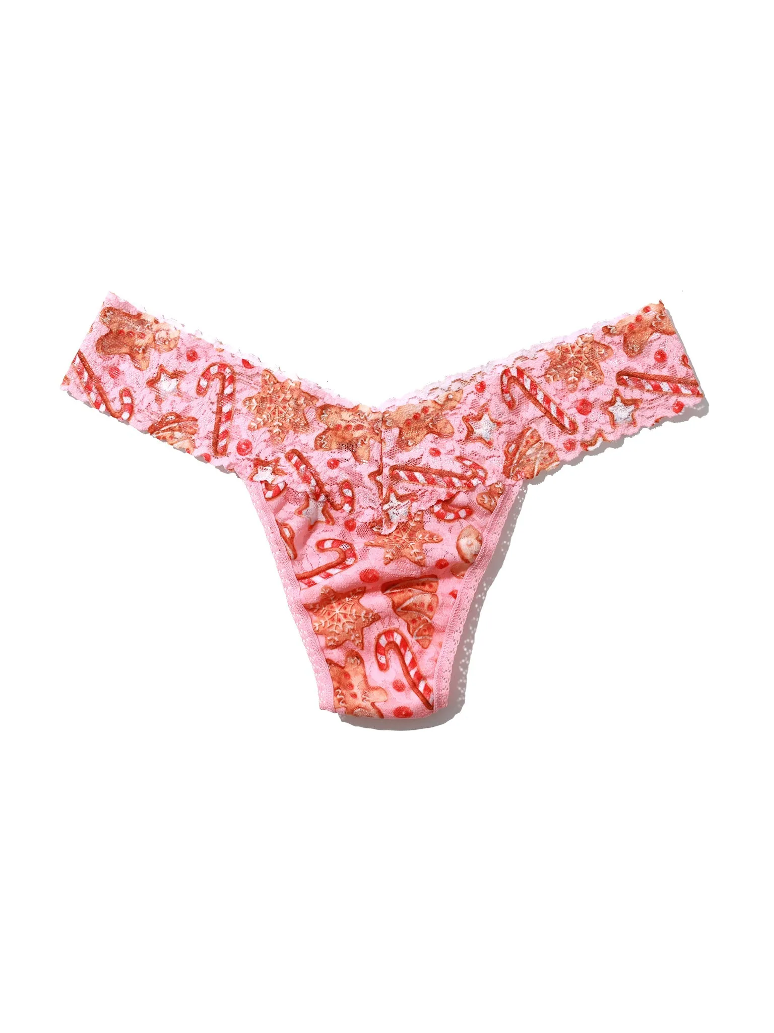 Printed Signature Lace Low Rise Thong Gingerbread Sale sold by Hanky Panky product image thumbnail 4