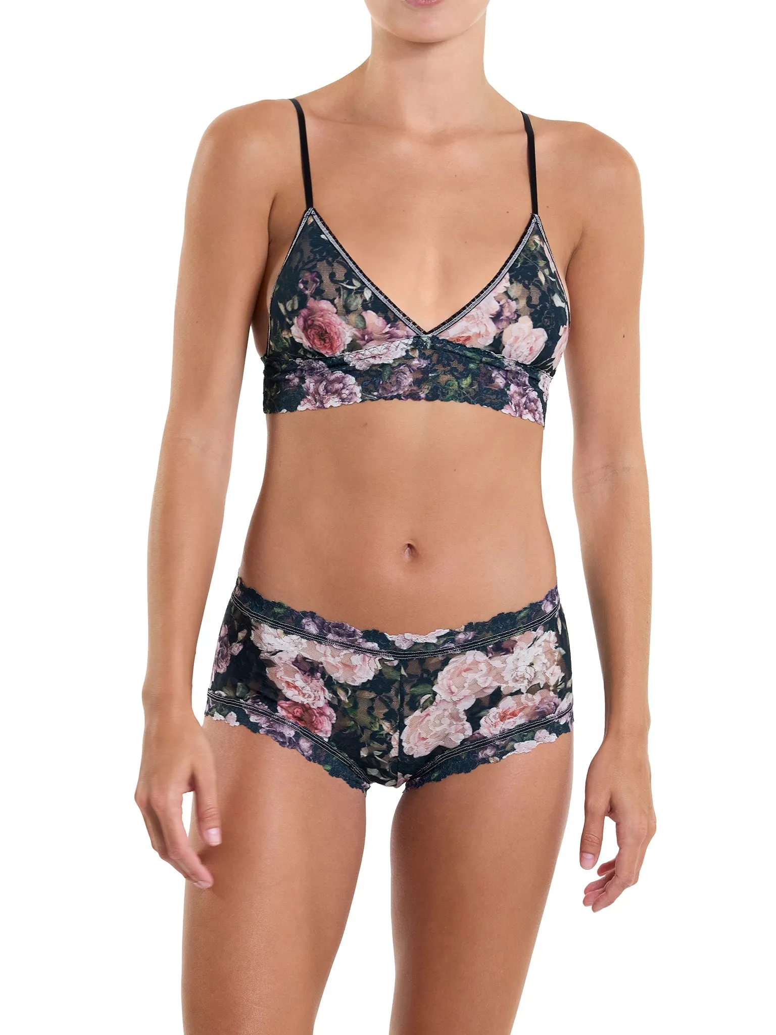 Printed Signature Lace® Padded Triangle Bralette Romantique Sale sold by Hanky Panky product image thumbnail 4