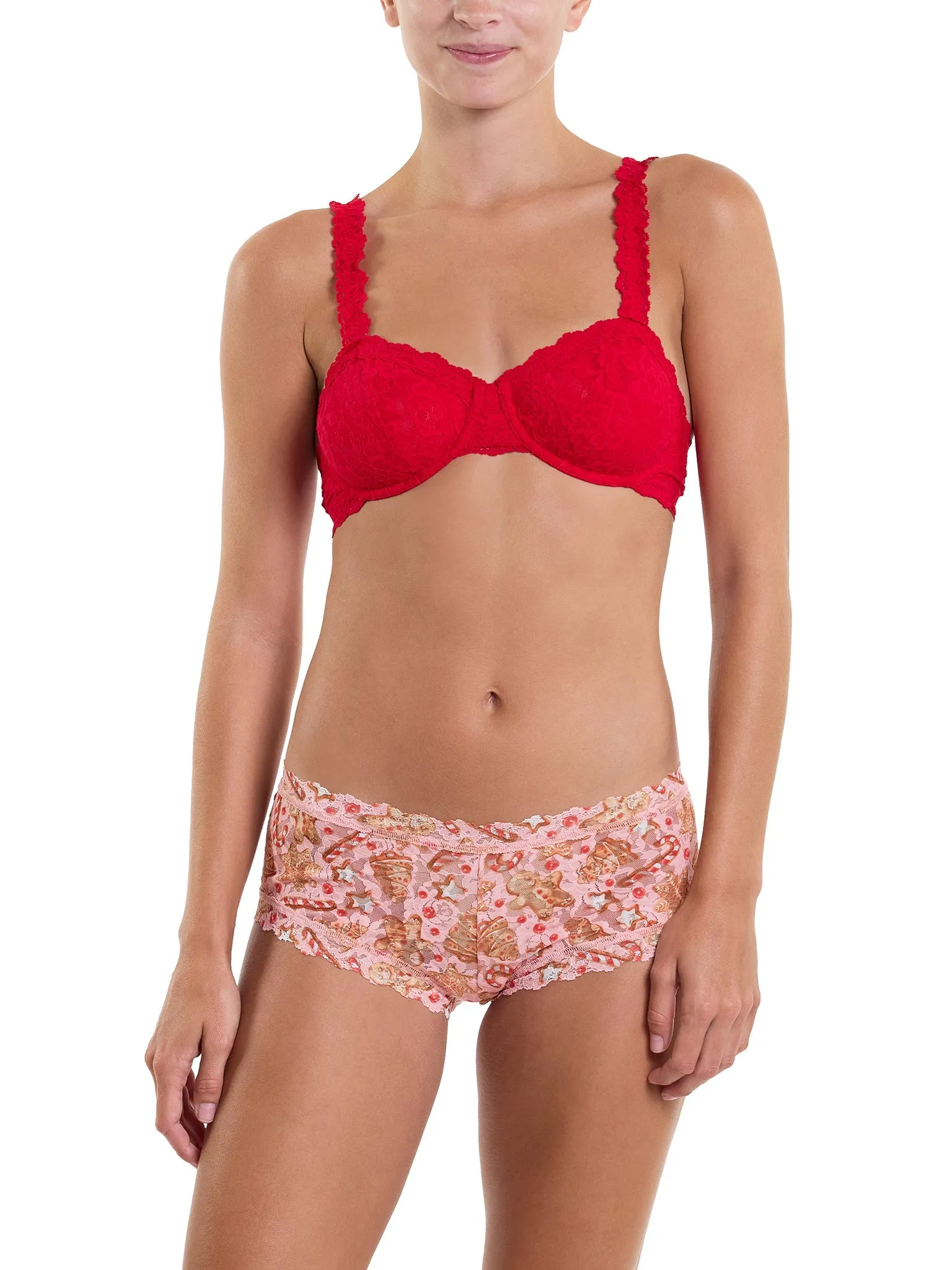 Printed Signature Lace® Boyshort Gingerbread Sale sold by Hanky Panky product image thumbnail 3