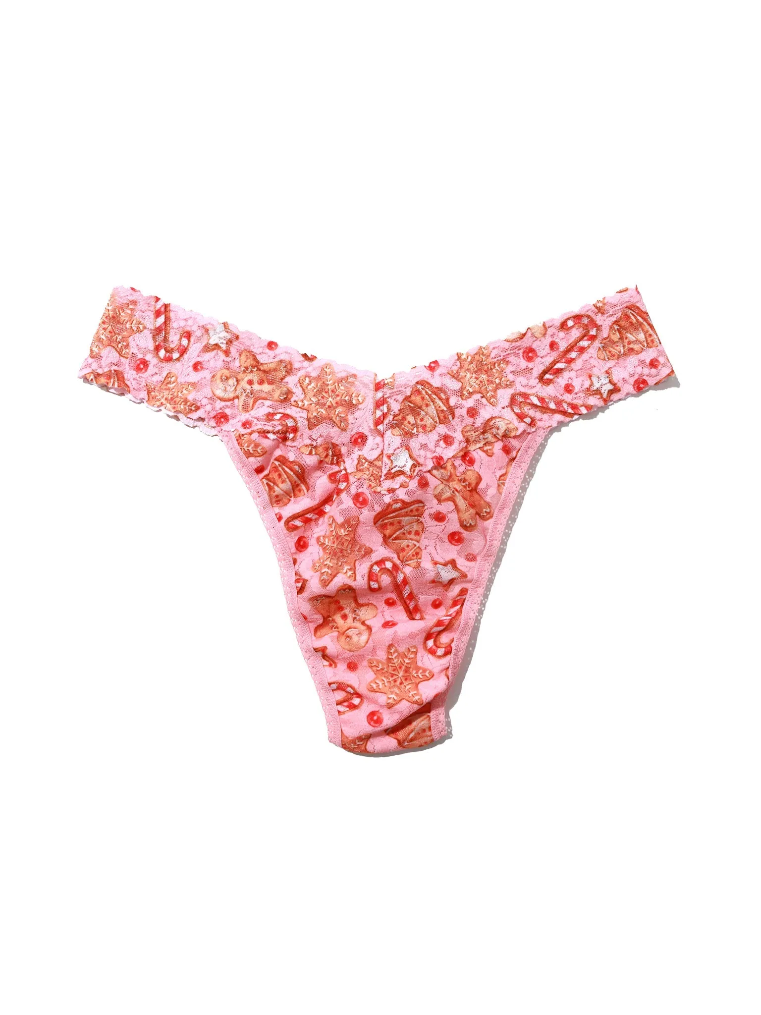 Printed Signature Lace Original Rise Thong Gingerbread Sale sold by Hanky Panky product image thumbnail 3