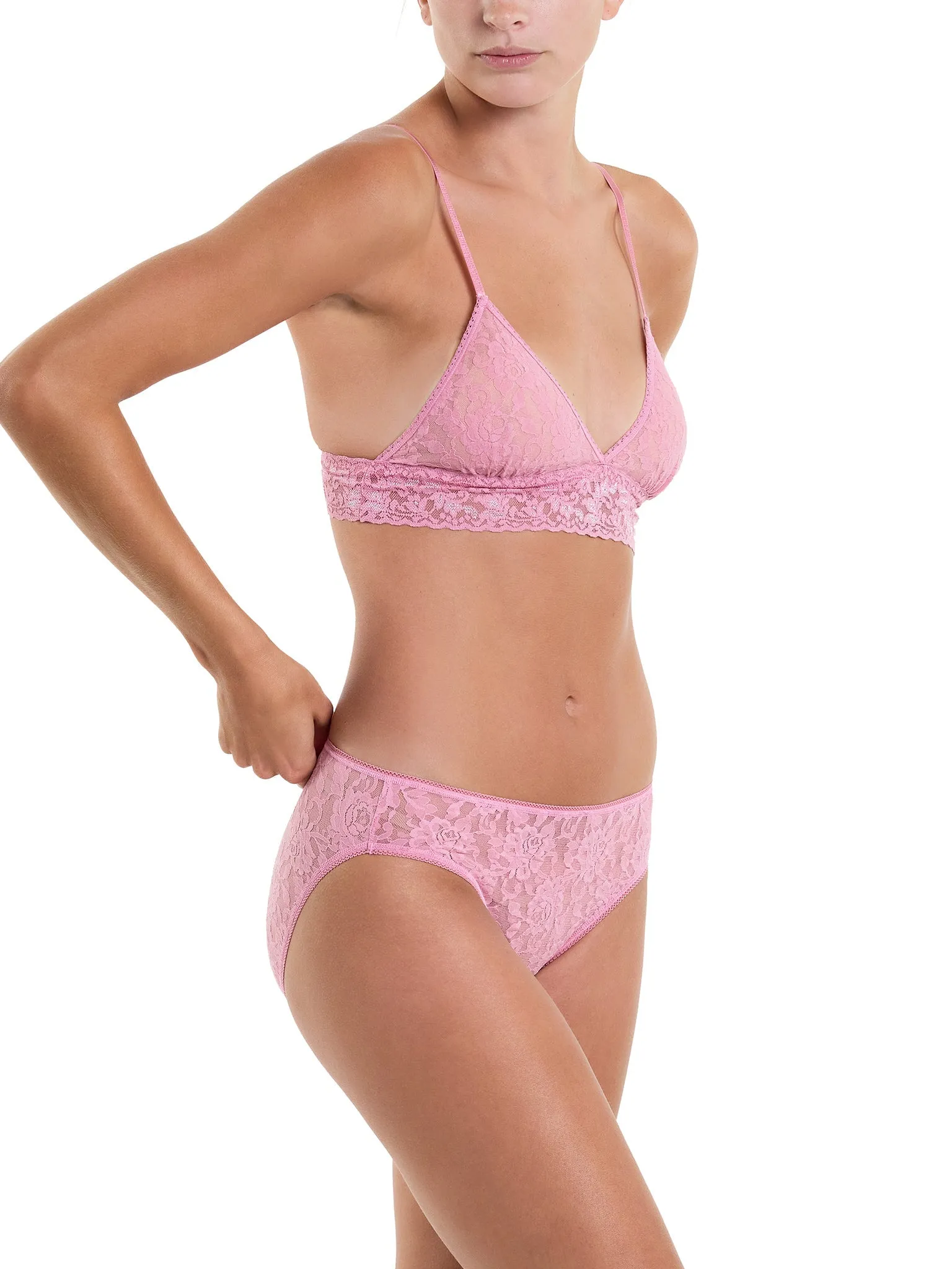 Signature Lace® Bikini Tea Cake Pink Sale sold by Hanky Panky product image thumbnail 3