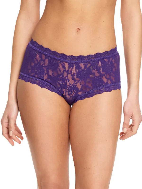 Signature Lace® Boyshort Snow Day Purple Sale sold by Hanky Panky