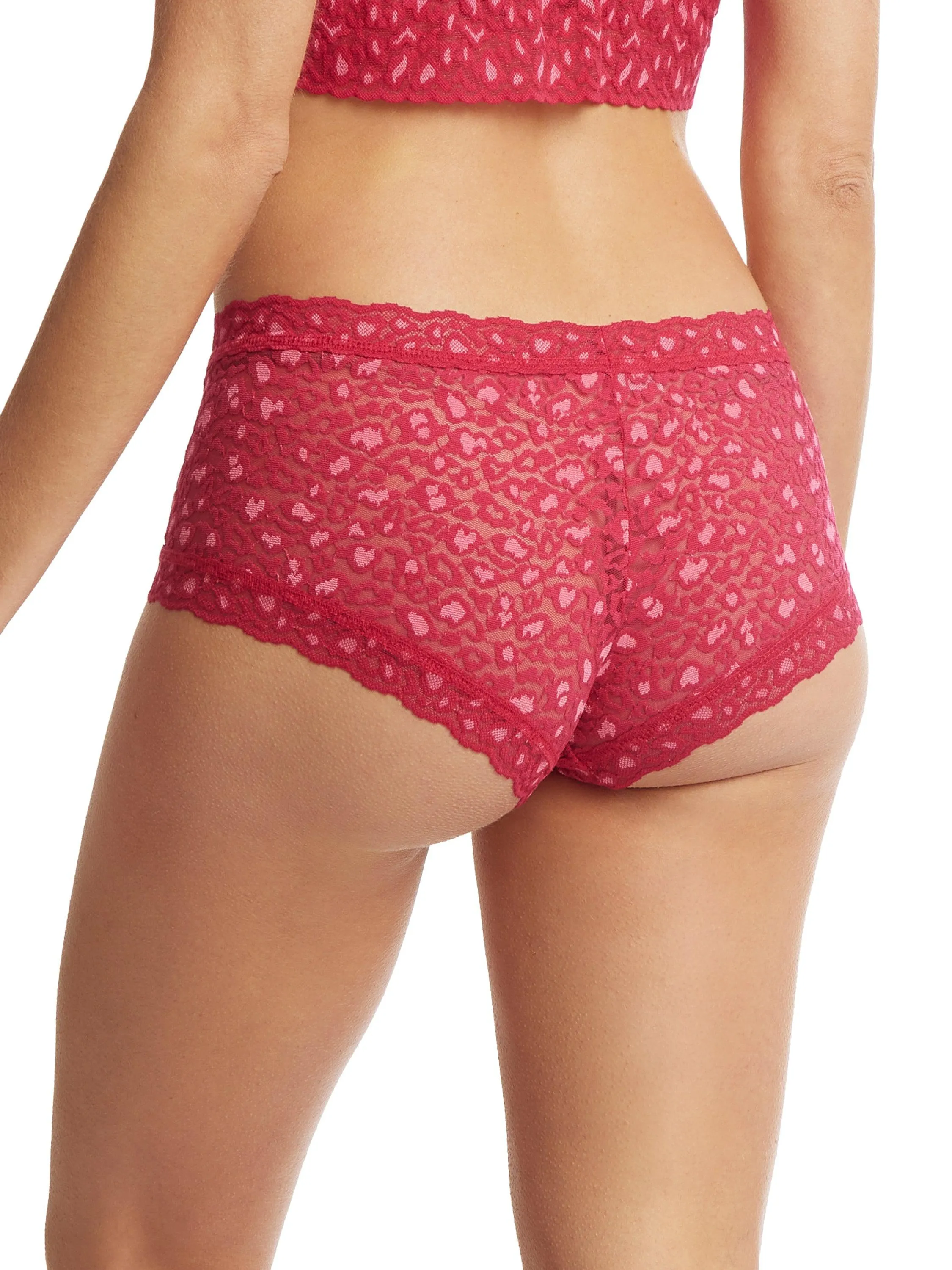 Cross Dyed Leopard Boyshort Berry Sangria Sale sold by Hanky Panky product image thumbnail 2