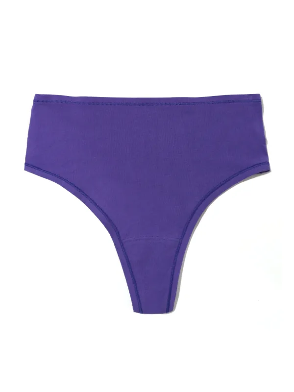 PlayStretch™ High Rise Thong Raw Amethyst Purple sold by Hanky Panky
