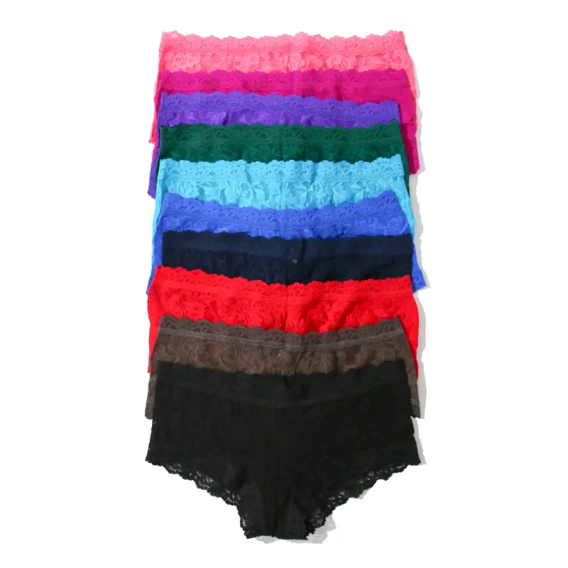 Holiday 10 Pack Signature Lace Boyshorts sold by Hanky Panky