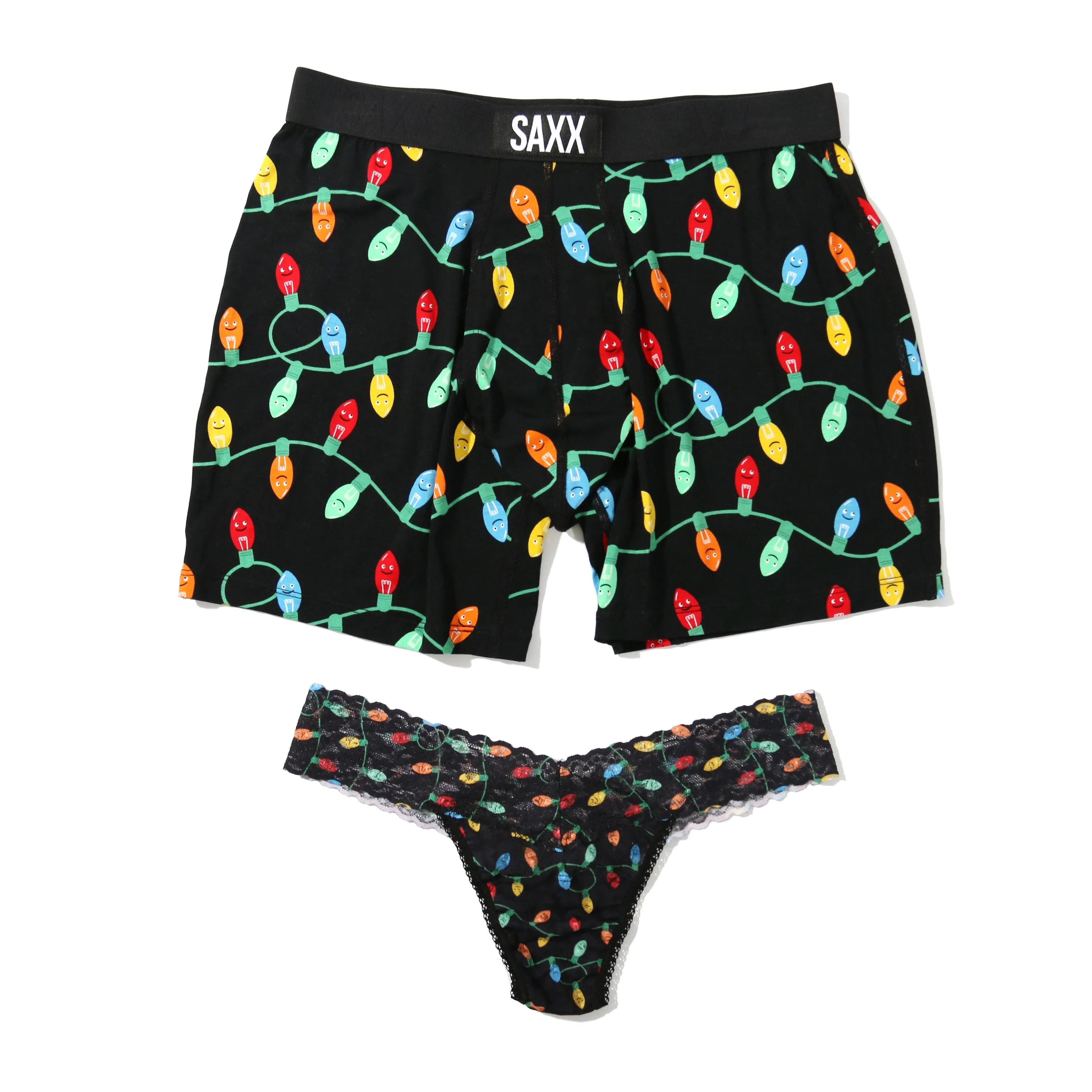 Signature Lace Low Rise Thong And Saxx Super Soft Vibe Boxer Brief sold by Hanky Panky